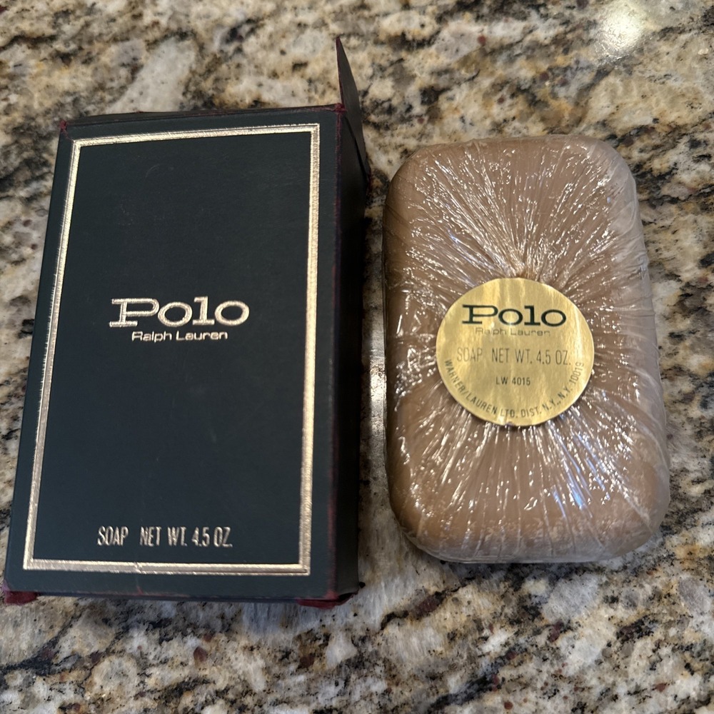 Polo Ralph Lauren New Sealed Bar Soap 4.5 ounces Vintage Warner/Lauren Vintage